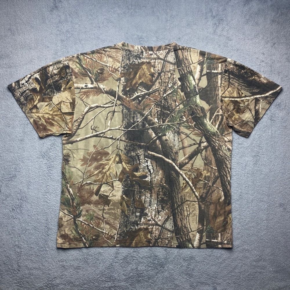 Camo Realtree T-Shirt Mens XL AP HD All Over Print Hunting Fishing Short Sleeve - Picture 2 of 7